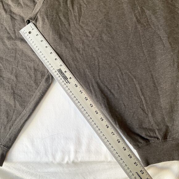 Woman Within Women Pants 3X Gray Sweatpants Fleece Button Pockets 22" Inseam - Picture 6 of 11